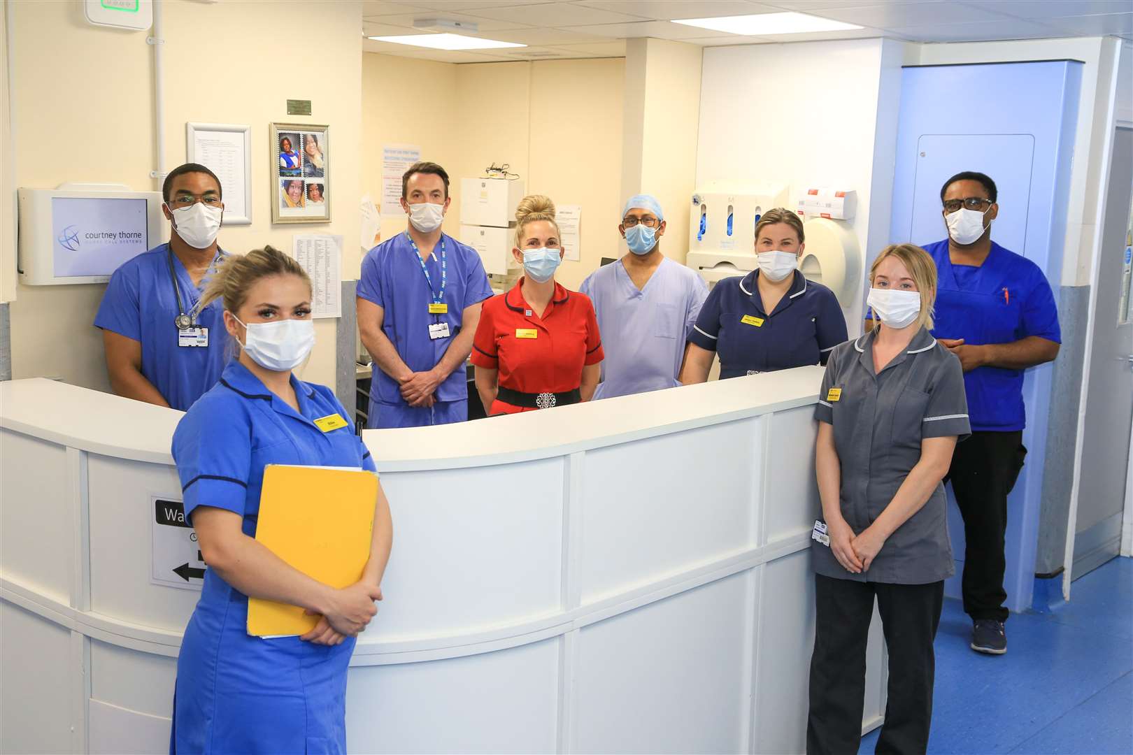 The team at the new Surgical Assessment Unit (SAU) at Medway Maritime Hospital. Picture: Medway NHS Foundation Trust