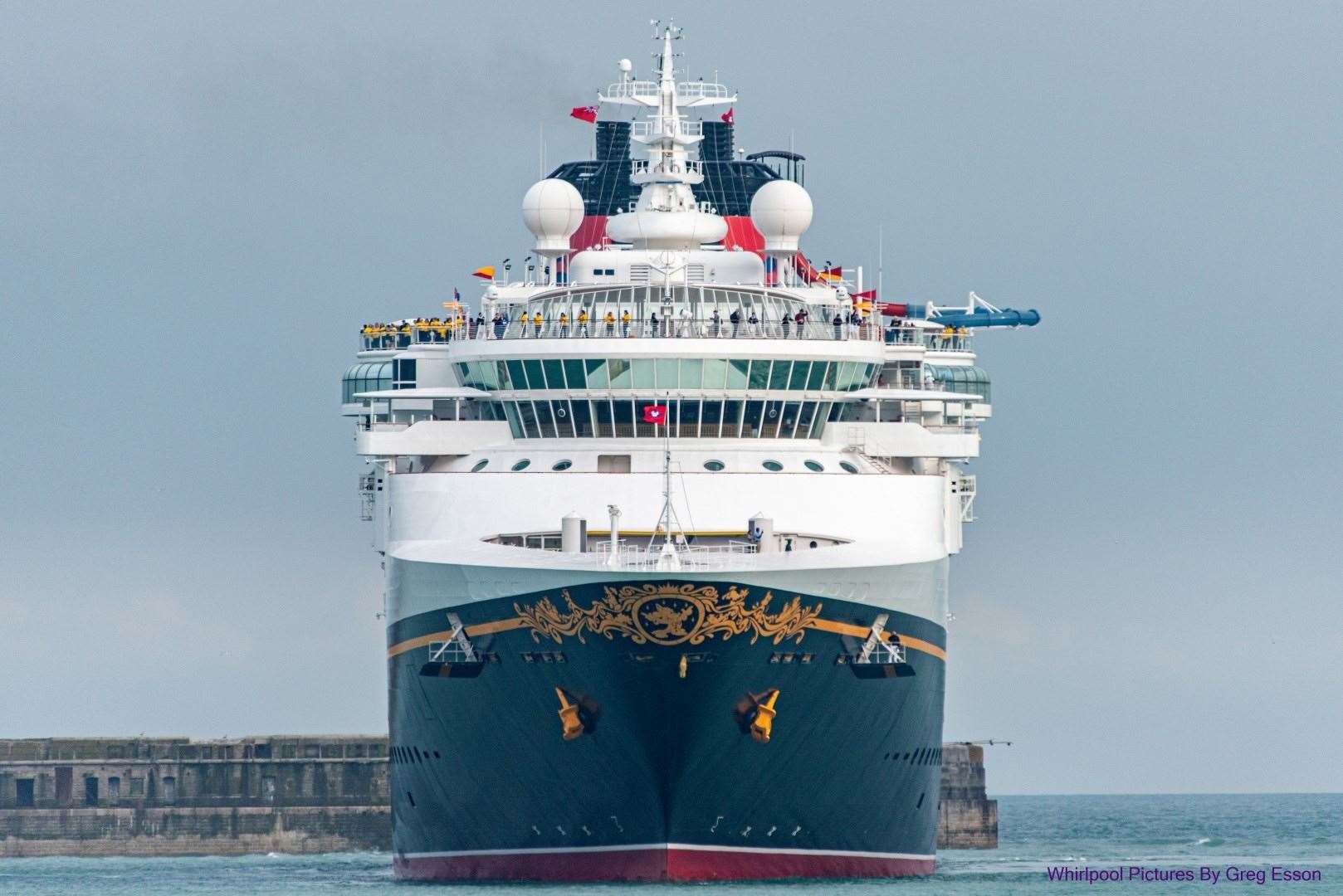 The huge ship is now hosting cruises again. Picture: Greg Esson