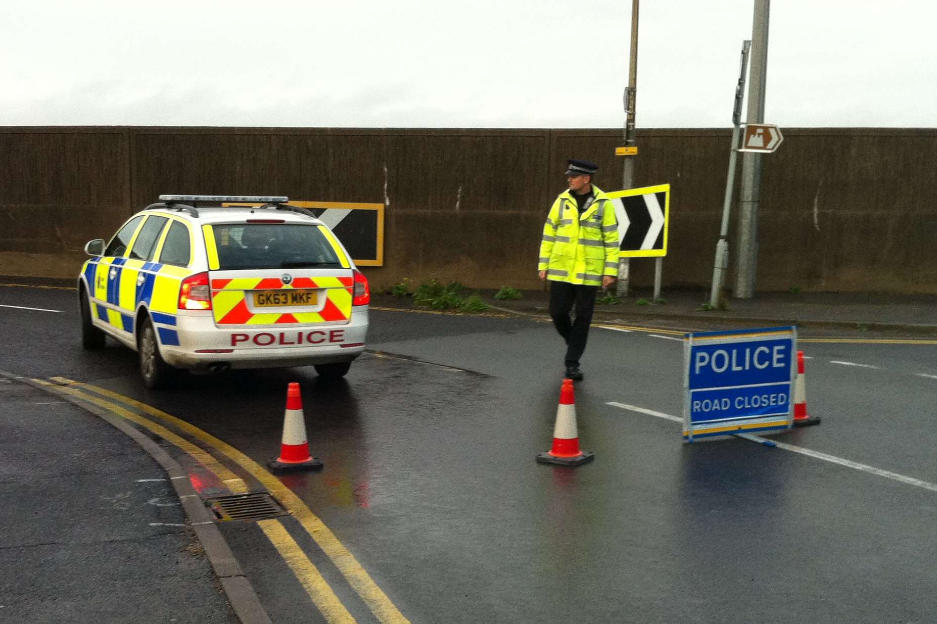 A collision on the junction of The Leas and The Broadway