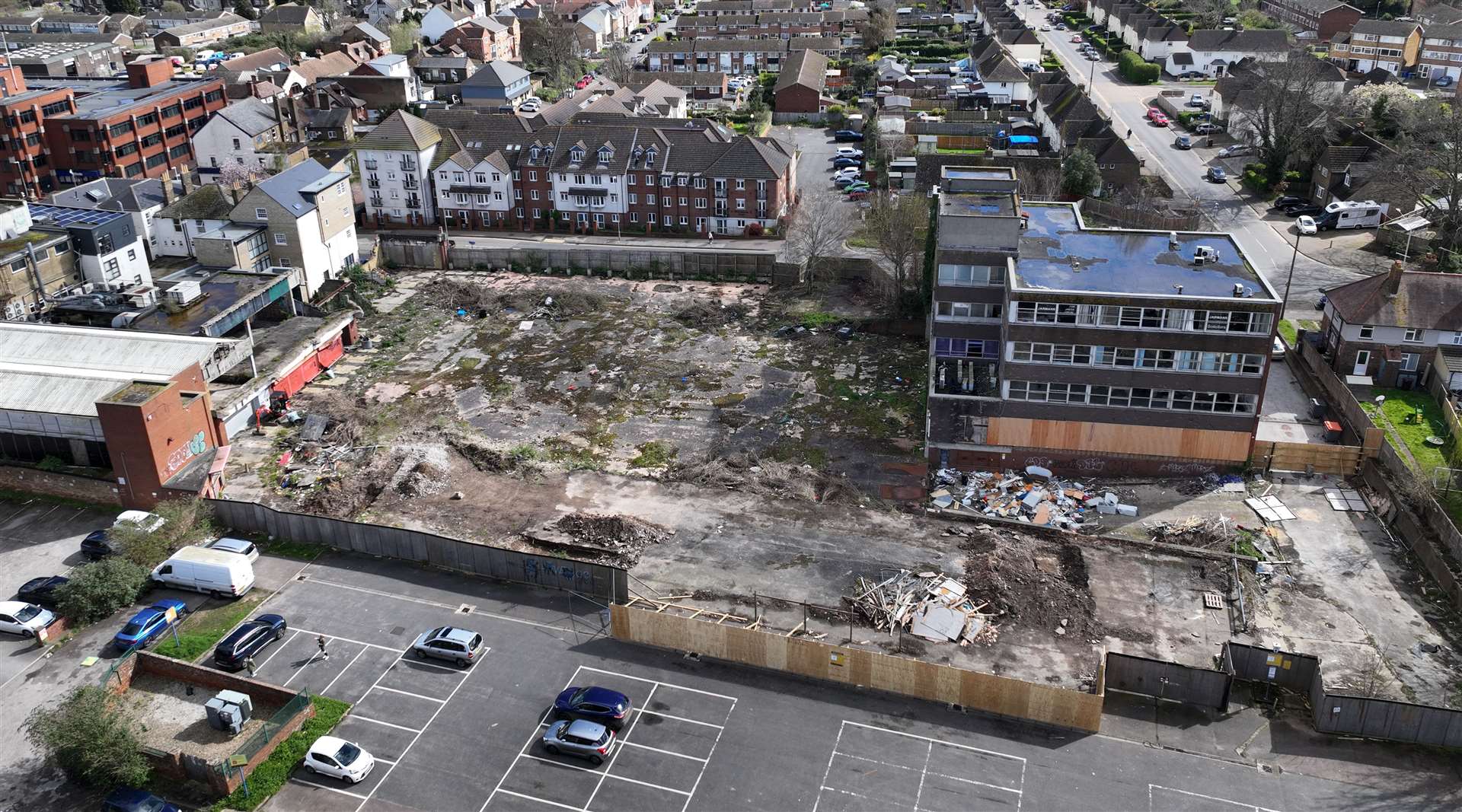 The former Bell Centre in Sittingbourne from above. Picture: Phil Drew