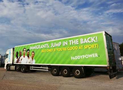 Paddy Power sparked a backlash with this image