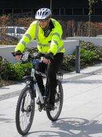 Police use pedal power