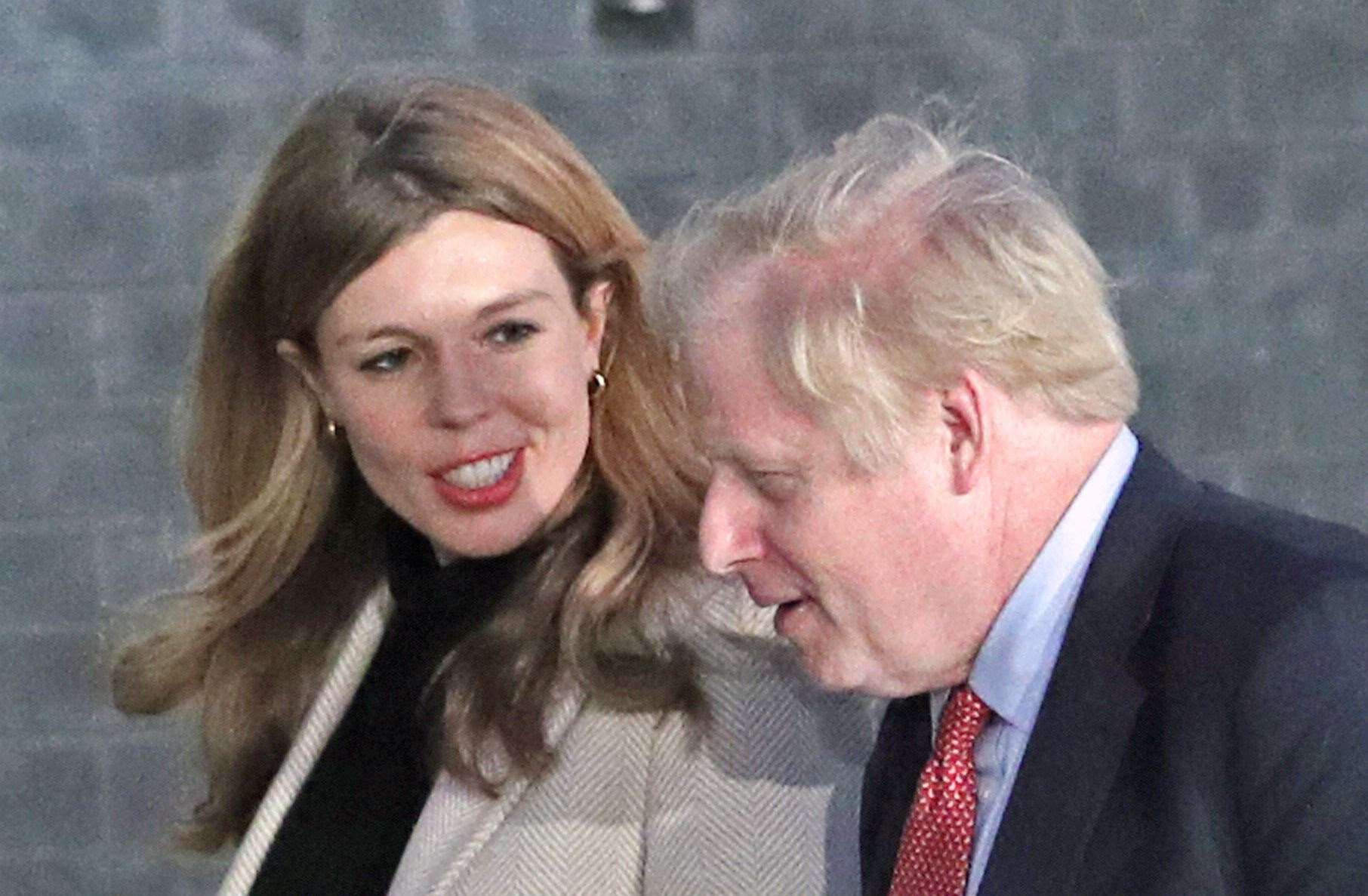 Boris Johnson is said to be concerned about the cost of wallpaper chosen by his fiancee Carrie Symonds (Yui Mok/PA)