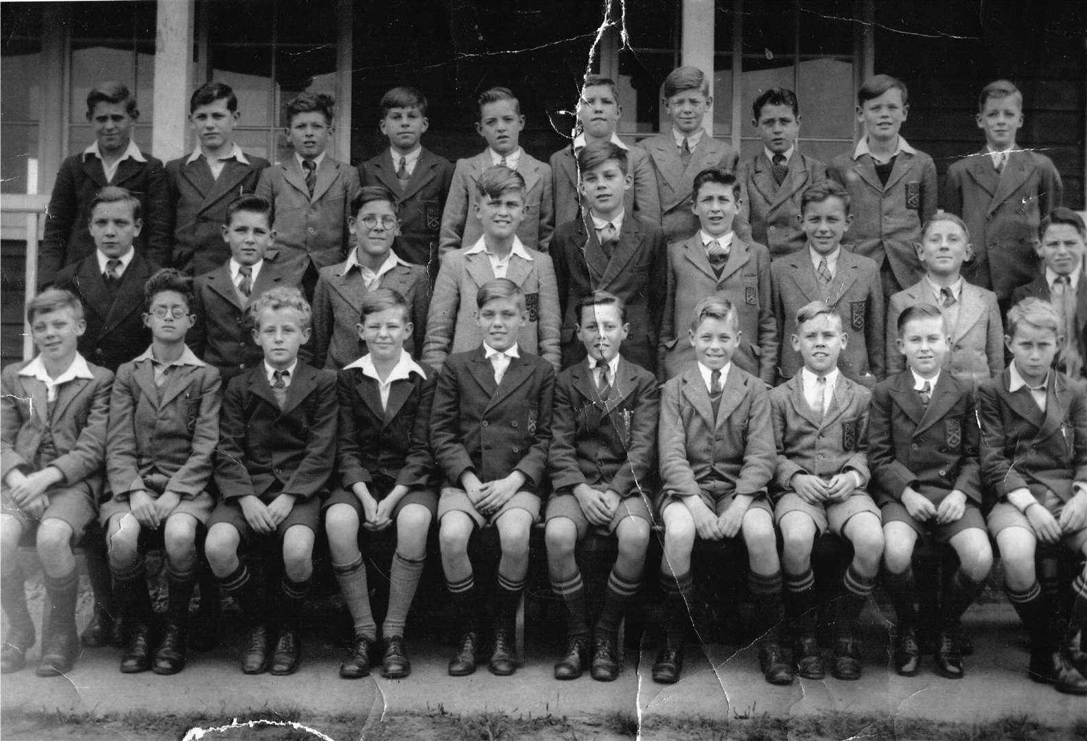 Borden Grammar School boys in 1947