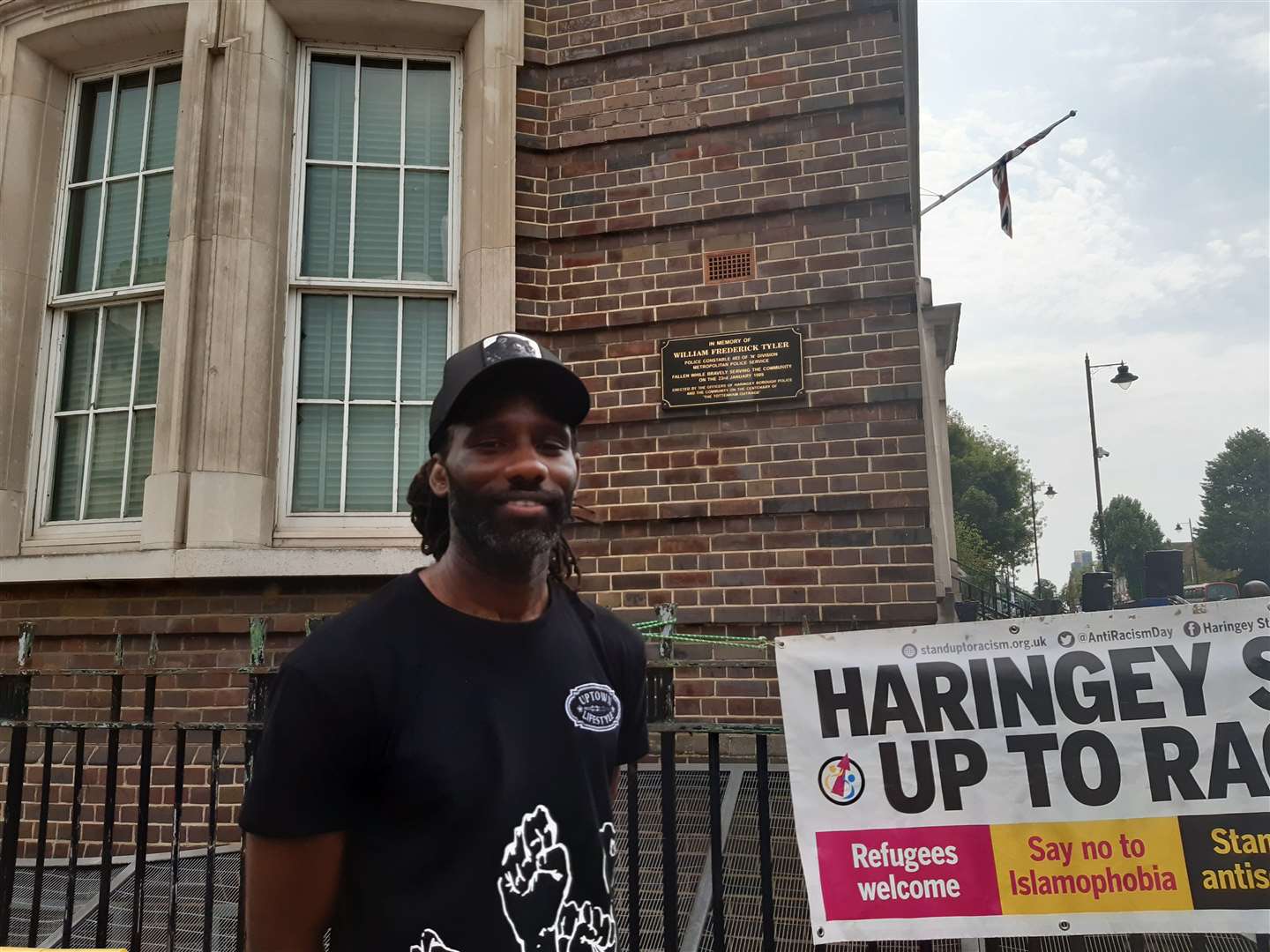 Wretch 32 said he was saddened to be there today (Helen William/PA)