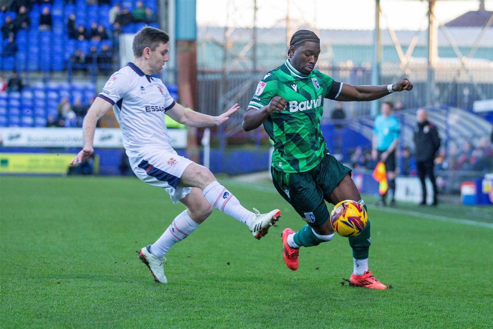 Nelson Khumbeni was a starter for the Gills at Tranmere Rovers Picture: @Julian_KPI