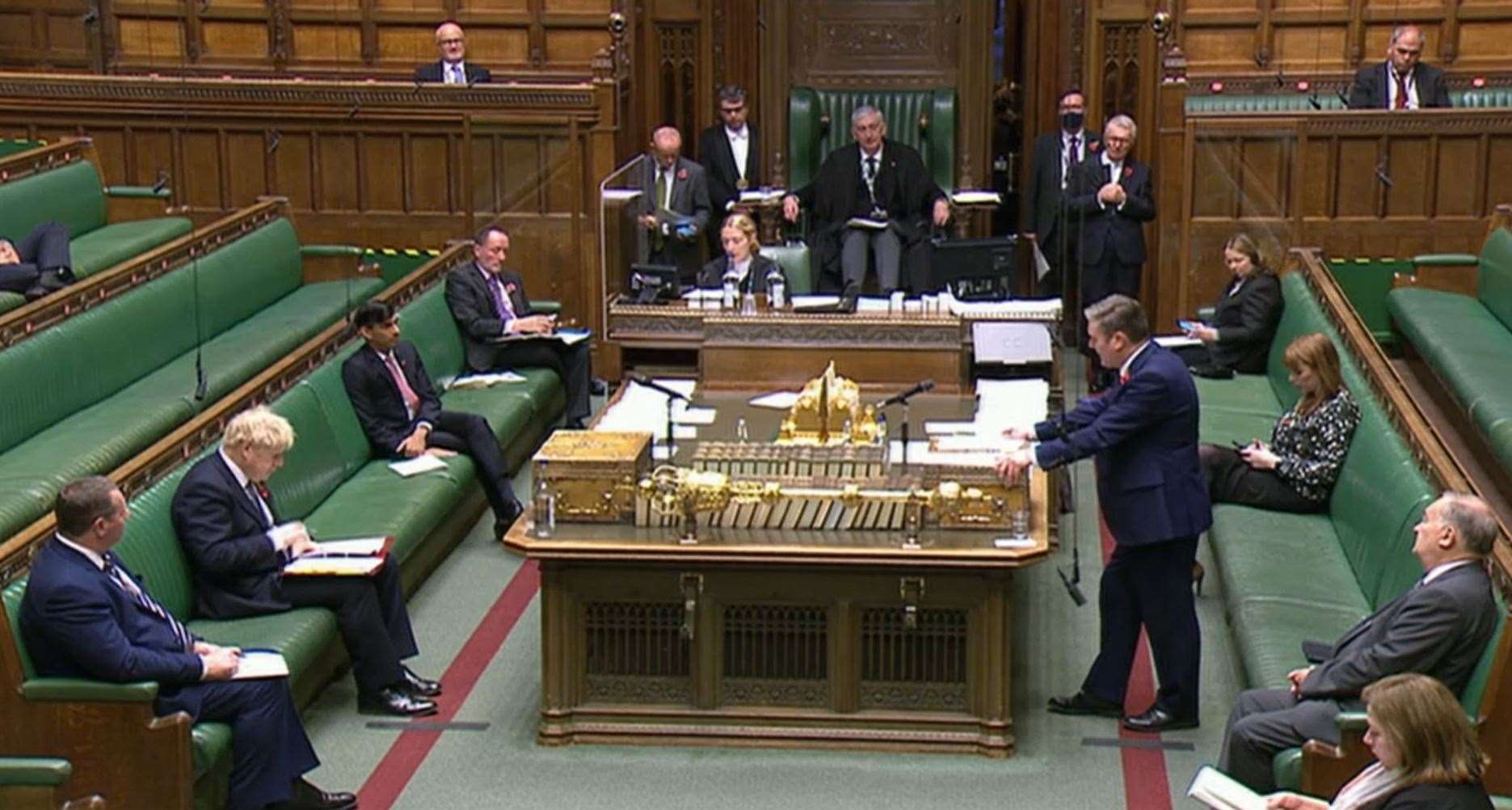 Sir Keir said the four-week lockdown in England must be used to fix issues in the testing system (House of Commons/PA)