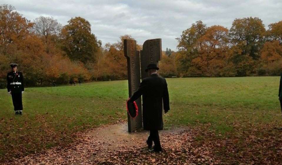 Friends of Dunorlan Park Armistice ceremony Tunbridge Wells