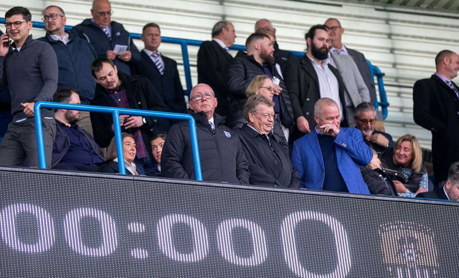 Paul Scally watches on as Gillingham played Notts County at Priestfield on Saturday Picture: @Julian_KPI
