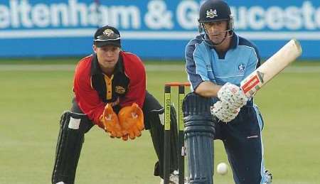 Jones keeping wicket for Kent against Gloucestershire in April. Picture: ADY KERRY