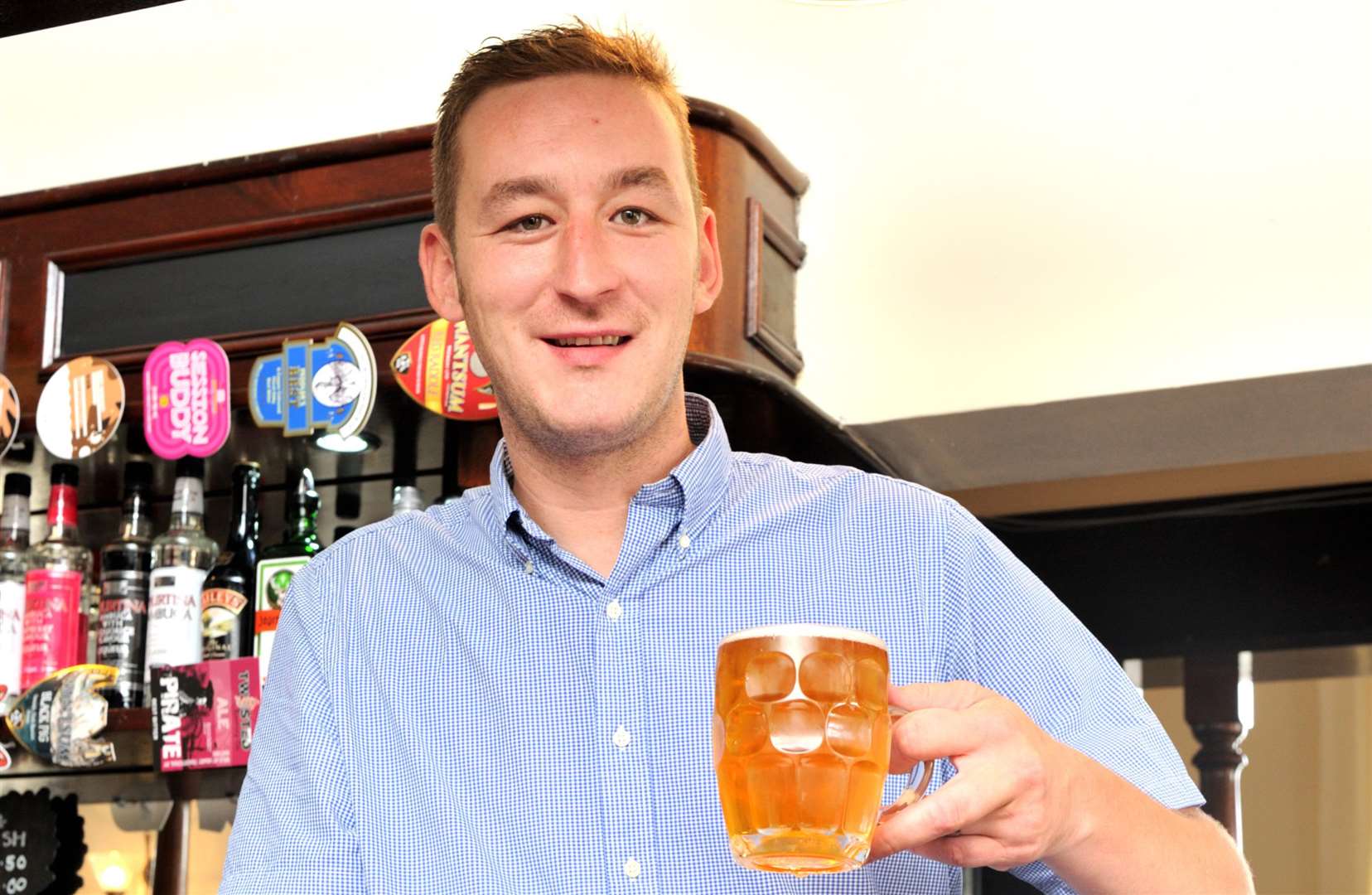 Calum Darcy in the Fountain of Ale