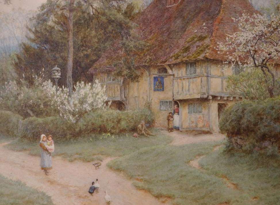 Famous painter's rare picture of Bearsted pub goes under the hammer