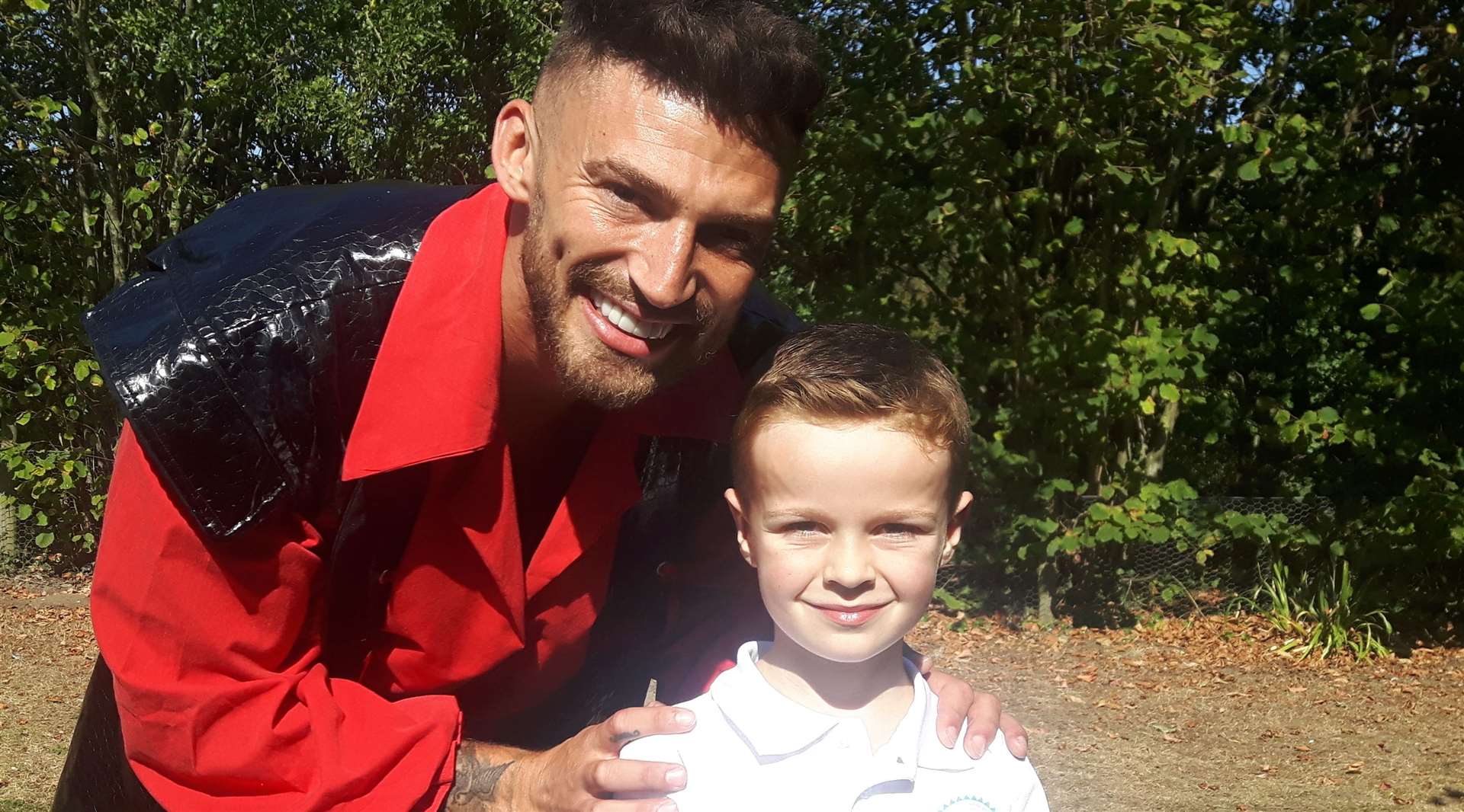 Jake Quickenden and six-year-old Ted Walker, from Maidstone