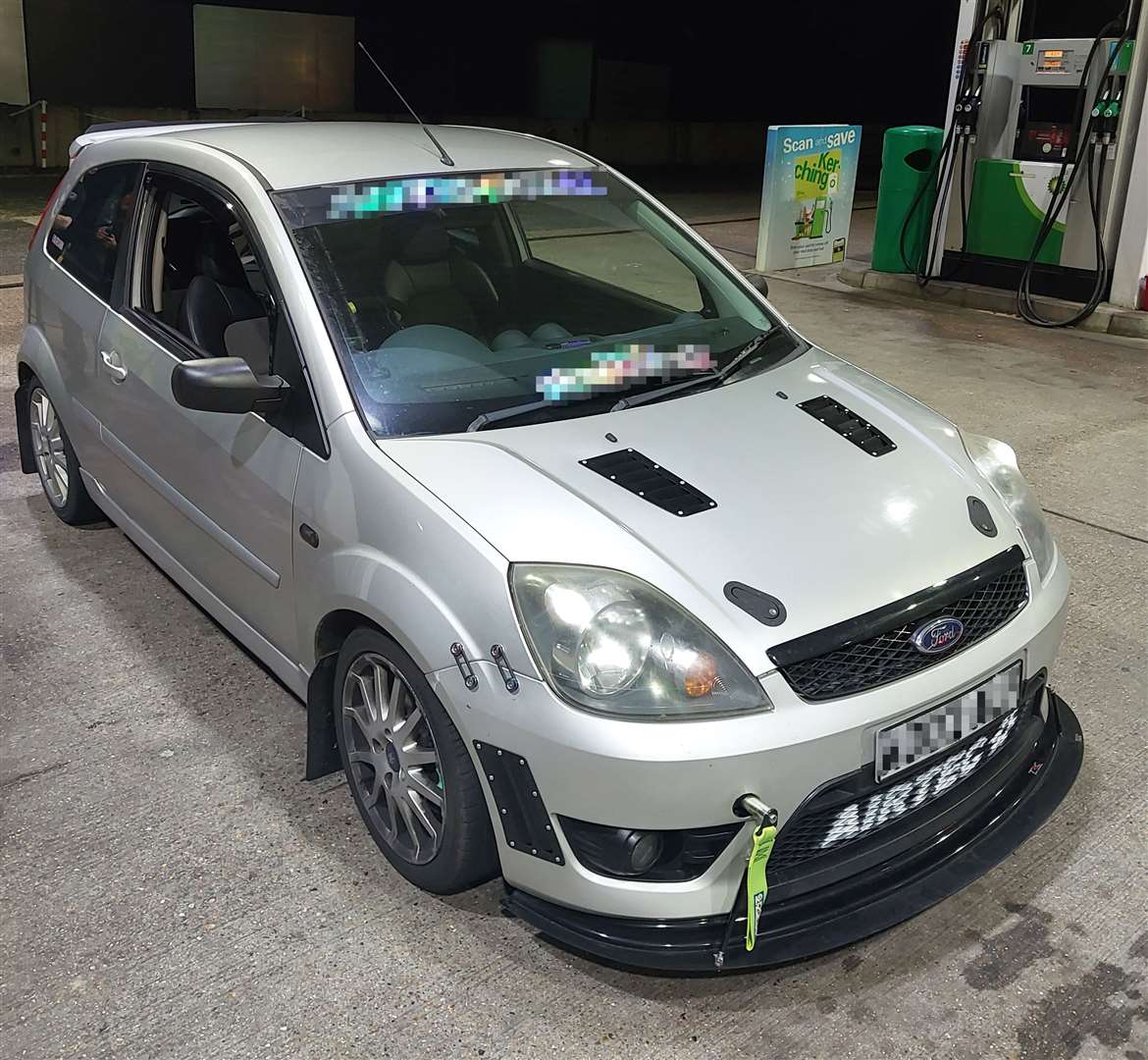 A Ford Fiesta was pulled over on the A20. Picture: Kent Police