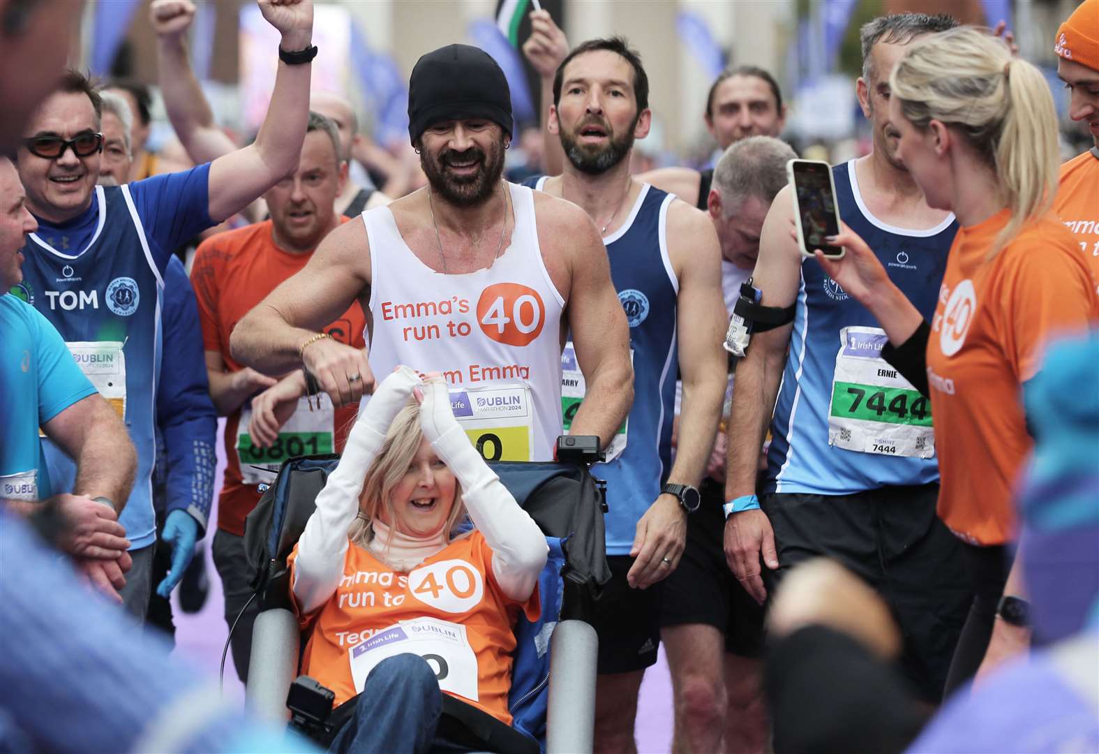 Actor Colin Farrell ran the Irish Life Dublin Marathon in October to raise money for people living with Epidermolysis Bullosa, a rare genetic skin condition (Damien Storan/PA)