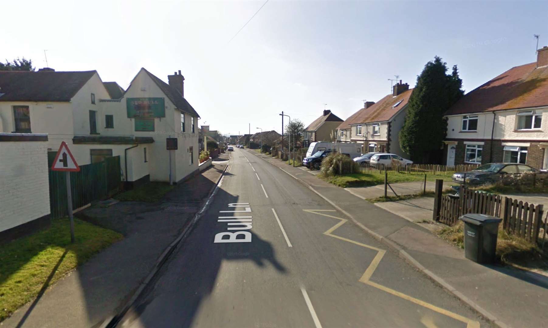 The applicant claims the only viable way to transport the sand is via Bull Lane in Eccles Credit: Google Street View