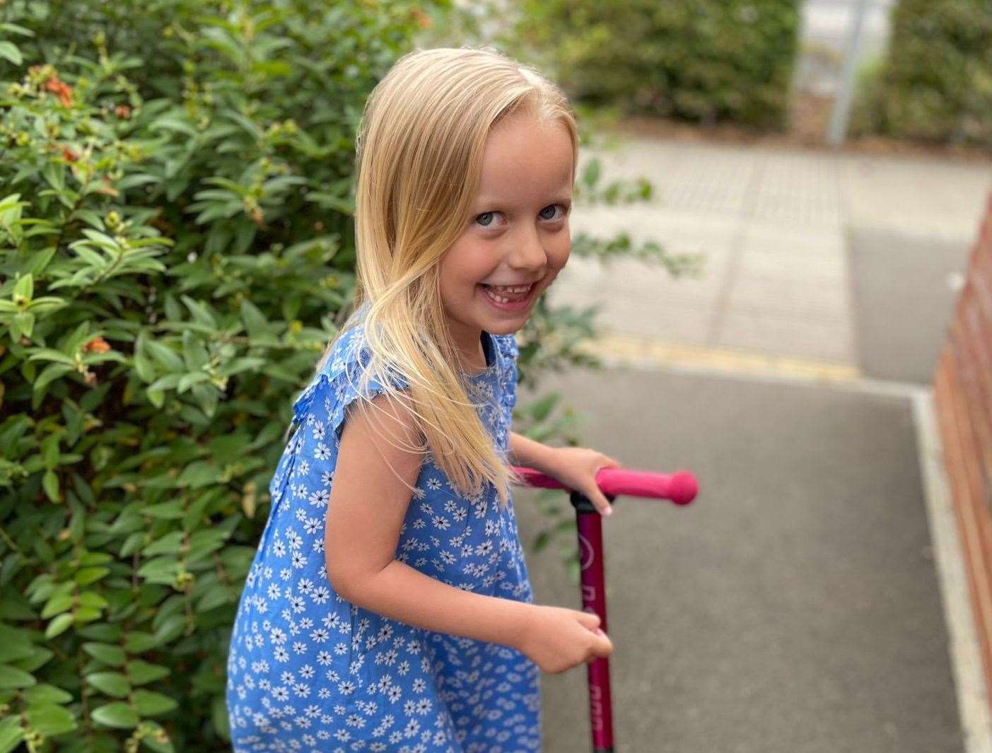 Isla was diagnosed with a grade-4 brain tumour. Picture: Steph Manning