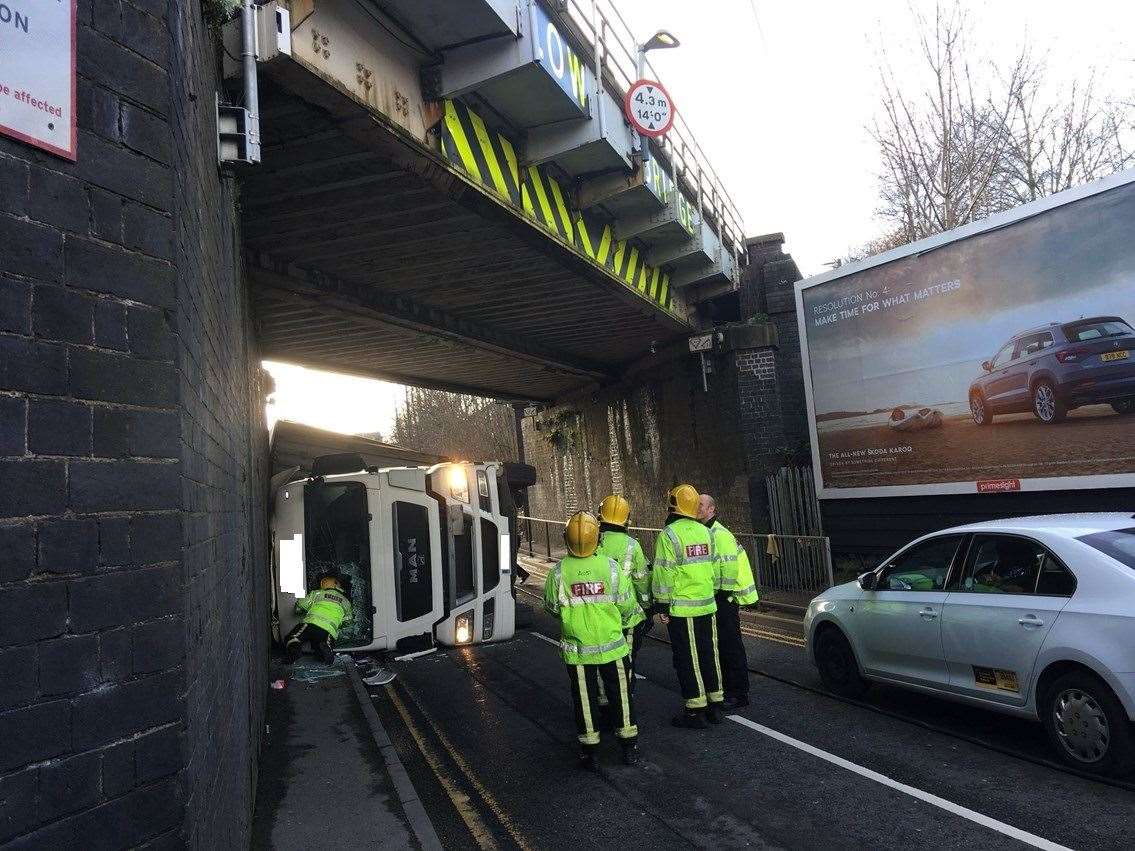 Network Rail warned that bridge strikes are ‘a dangerous and costly concern’ (Network Rail/PA)