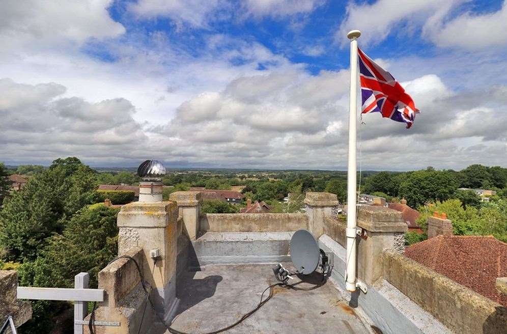 Look out over your kingdom with spectacular views from the top of the tower. Picture: Savills