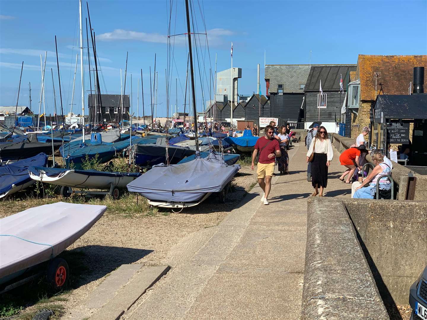 The land where boats are stored in front of The Forge. Picture: Chris Cornell