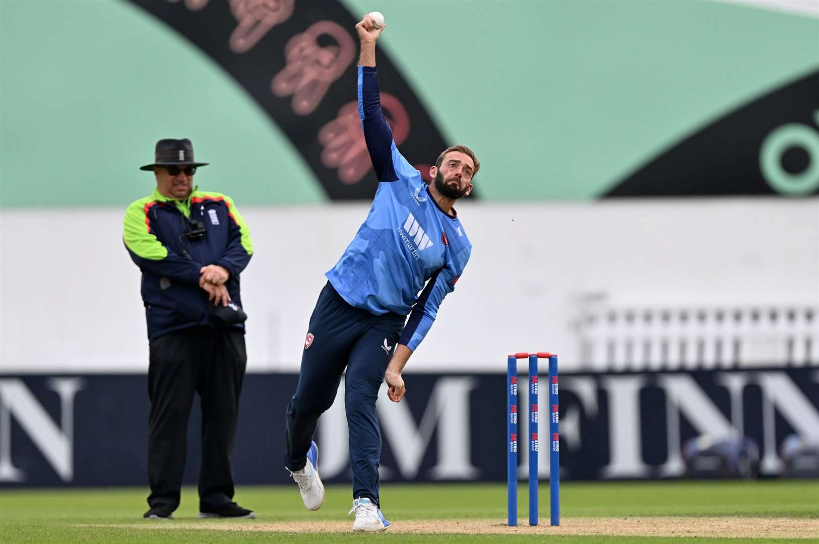 Jack Leaning has impressed with the ball in Kent’s last two One Day Cup victories. Picture: Keith Gillard