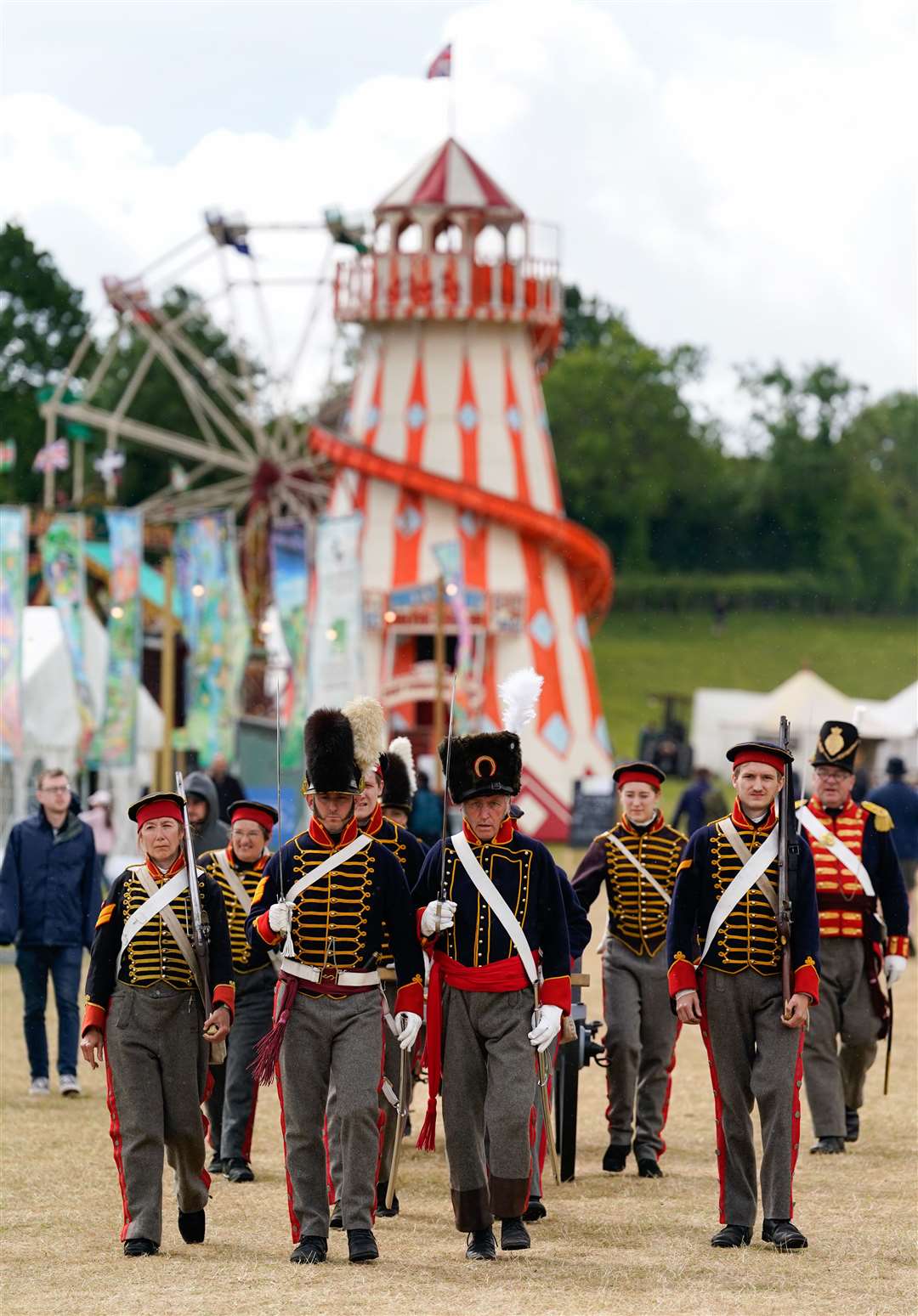 Members of the Whinyates Rocket troop of the Royal House Artillery (Andrew Matthews/PA)