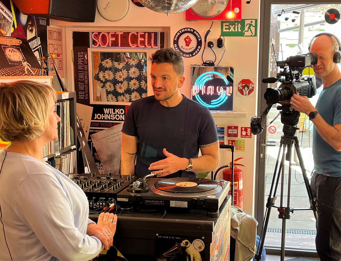 Peter Andre visited Revival Food and Mood in Whitstable for The One Show on BBC. Picture: Revival Food & Mood