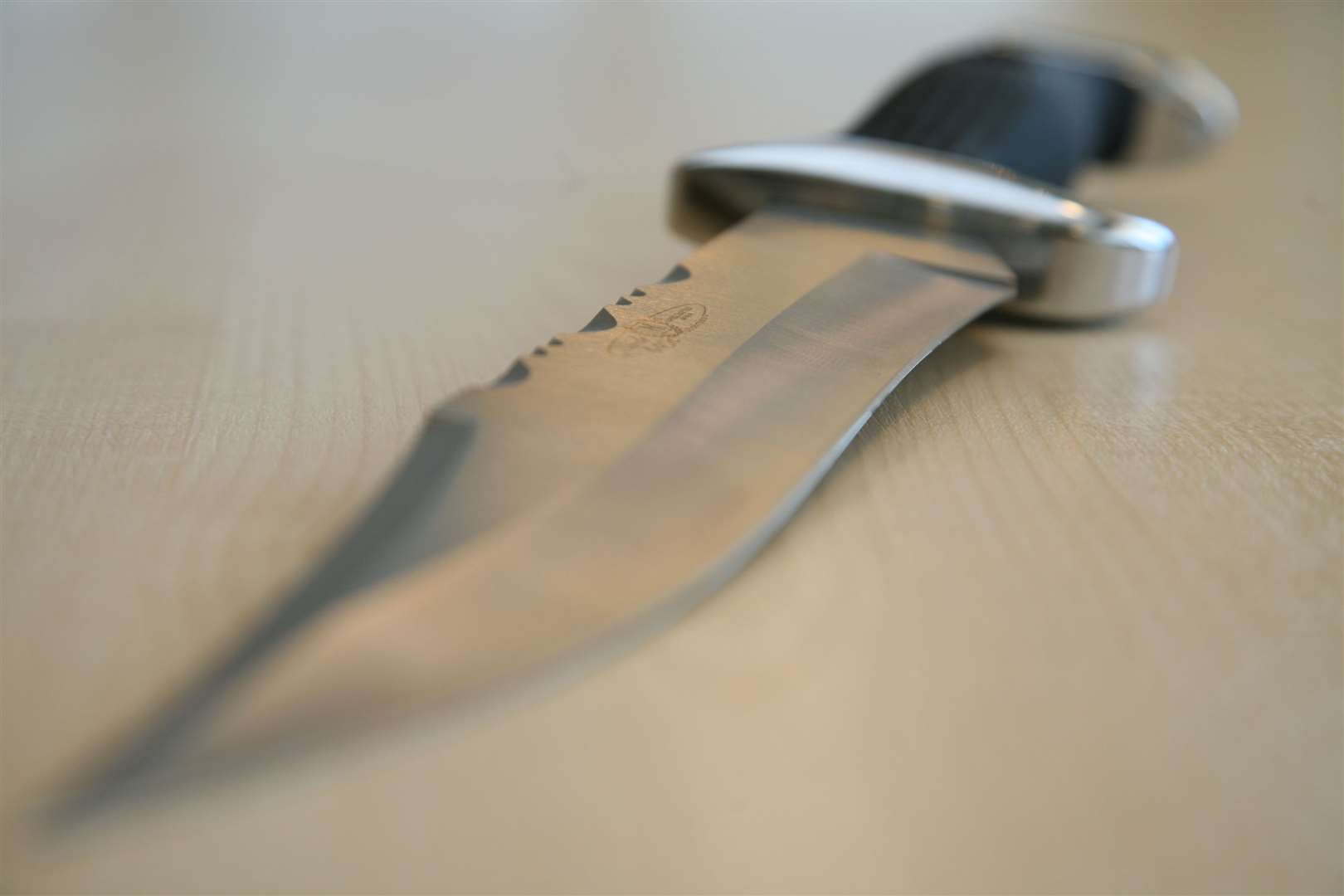 The victim was stabbed three times with a knife similar to this Stock picture: David Antony Hunt