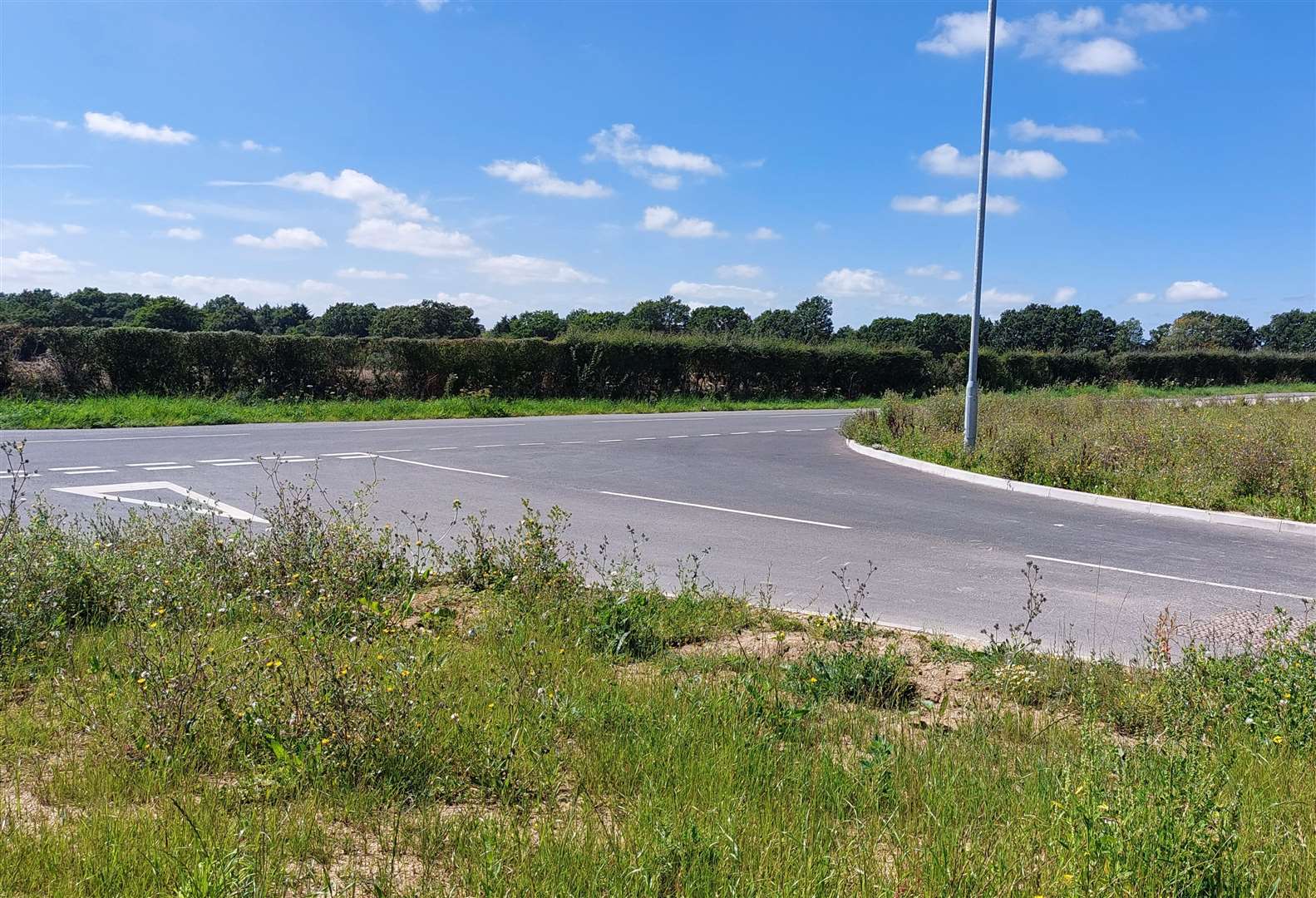 The Brockmans Lane junction with Heritage Road, opposite where a new development has been approved