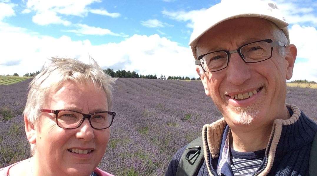 Anne and Simon Foulkes who are selling their New Romney home with a 'Brexit special price'