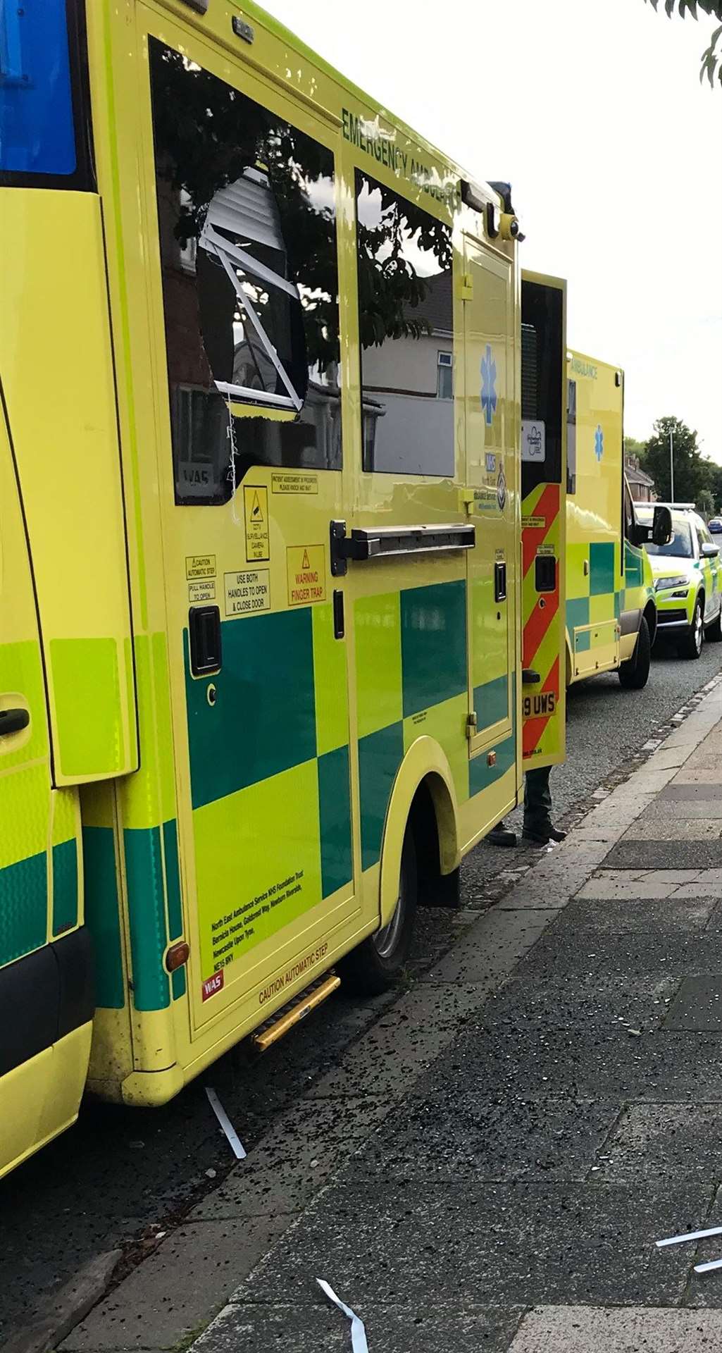 , drink and drugs played a part in three ambulance crews being attacked in separate incidents (North East Ambulance Service NHS Foundation Trust/Twitter)