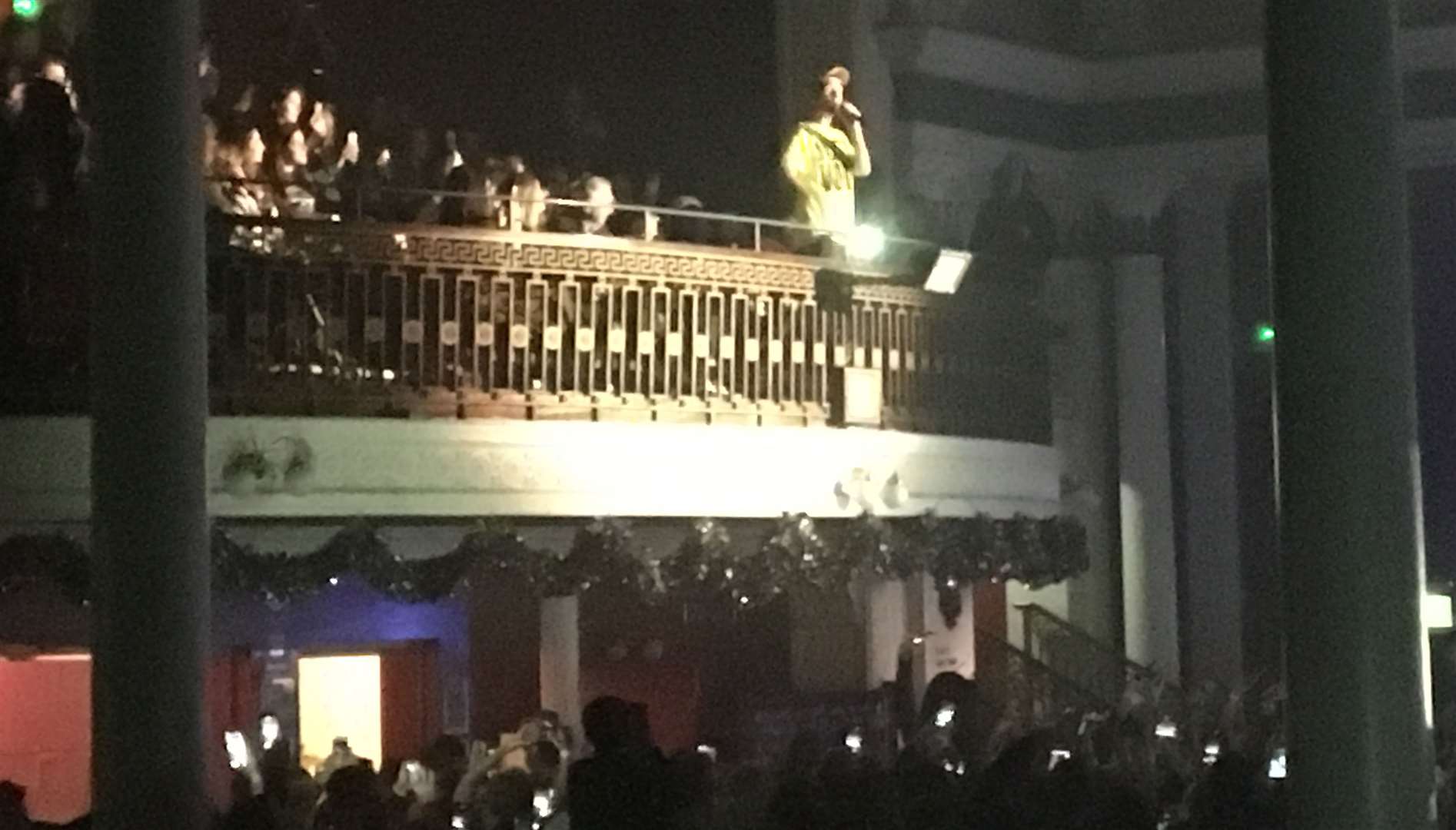 Dan in the circle at Margate Winter Gardens