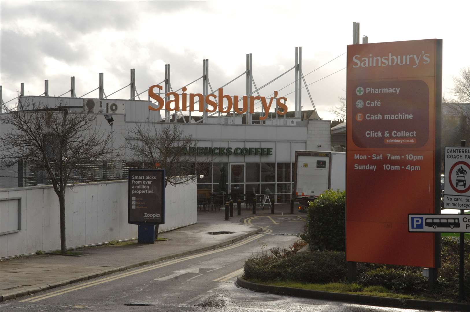 The incident took place in a Sainsbury's car park
