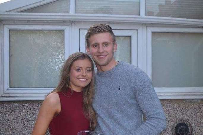 Daniel Dunmill with girlfriend Brooke Tudor