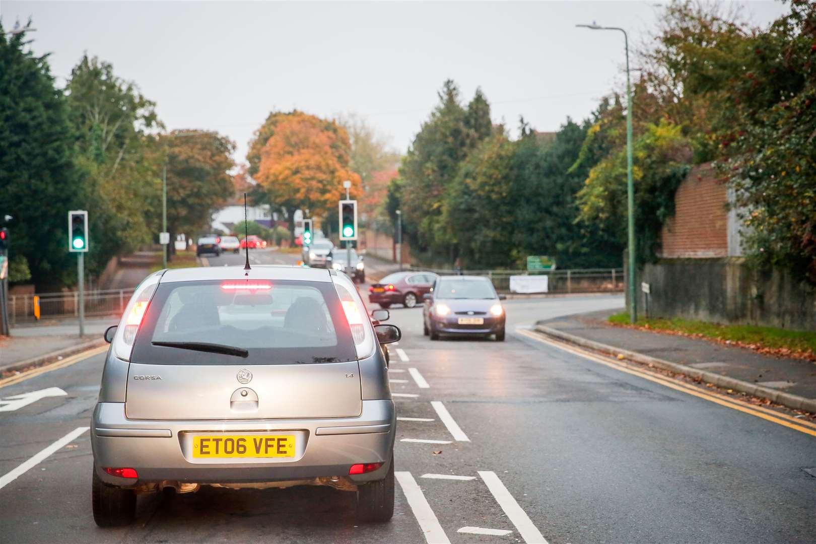 Place: A229 Loose Road junction with Armstrong Road/Park Way .Job: Pics of snarled traffic at the junction .Slug: km junct arms.Category: transportPicture: Matthew Walker. (4801388)