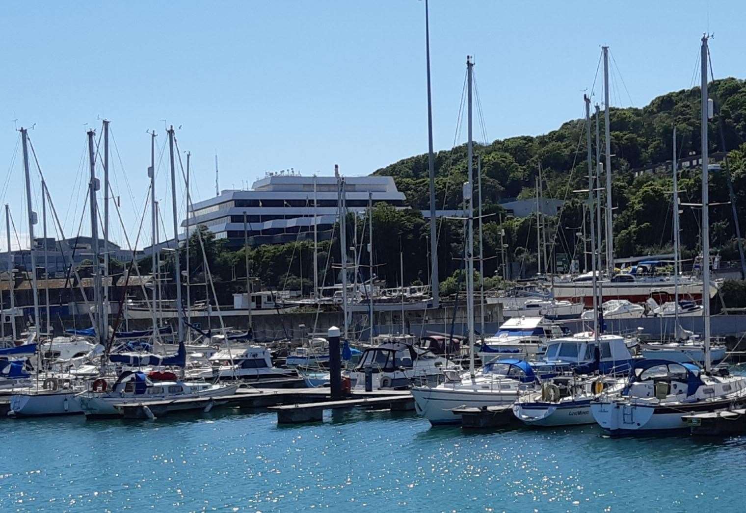 Granville Dock, which will be infilled in a future phase of the Dover Western Docks revival. Picture: Sam Lennon