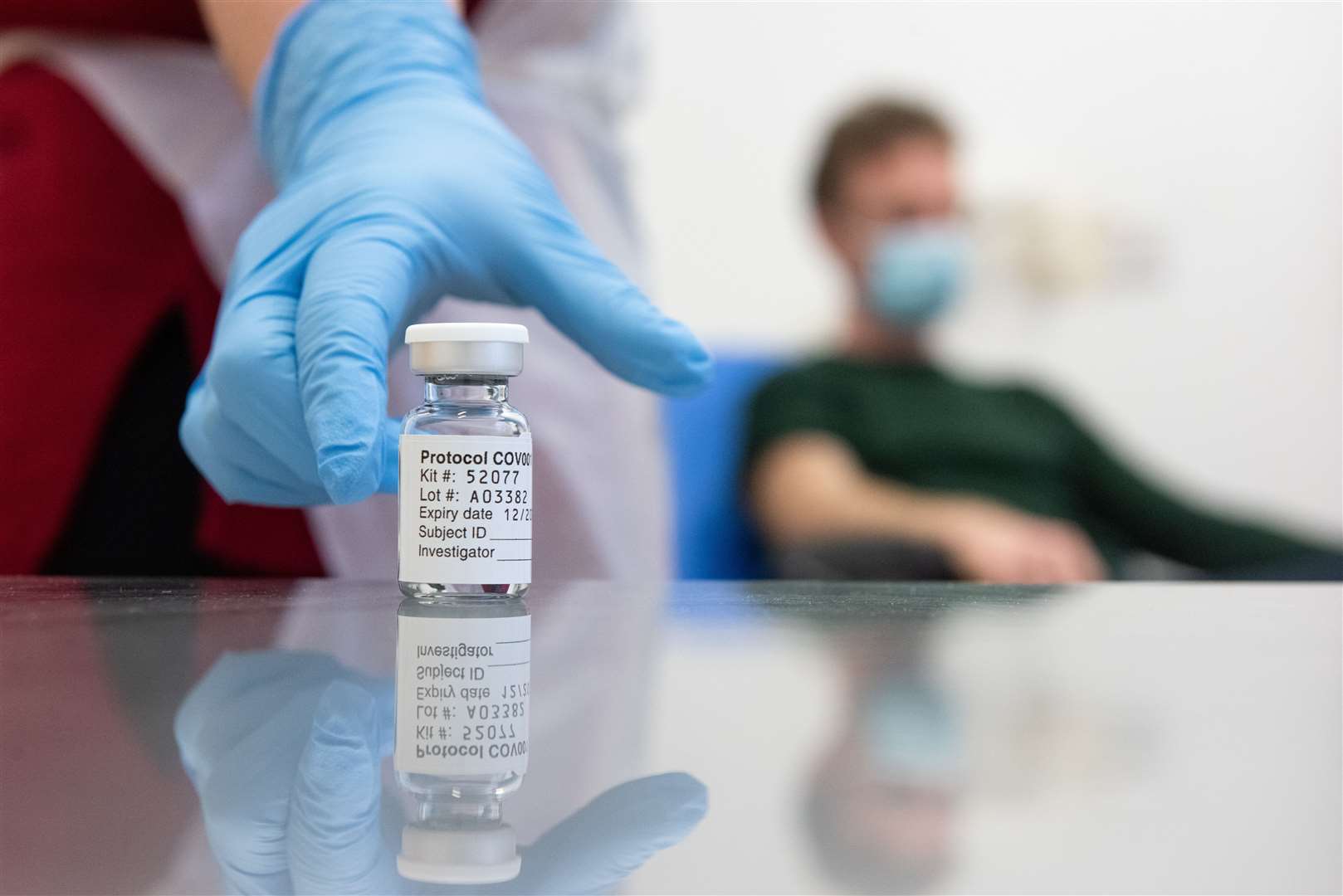 A vial of coronavirus vaccine developed by AstraZeneca and Oxford University (University of Oxford/PA)