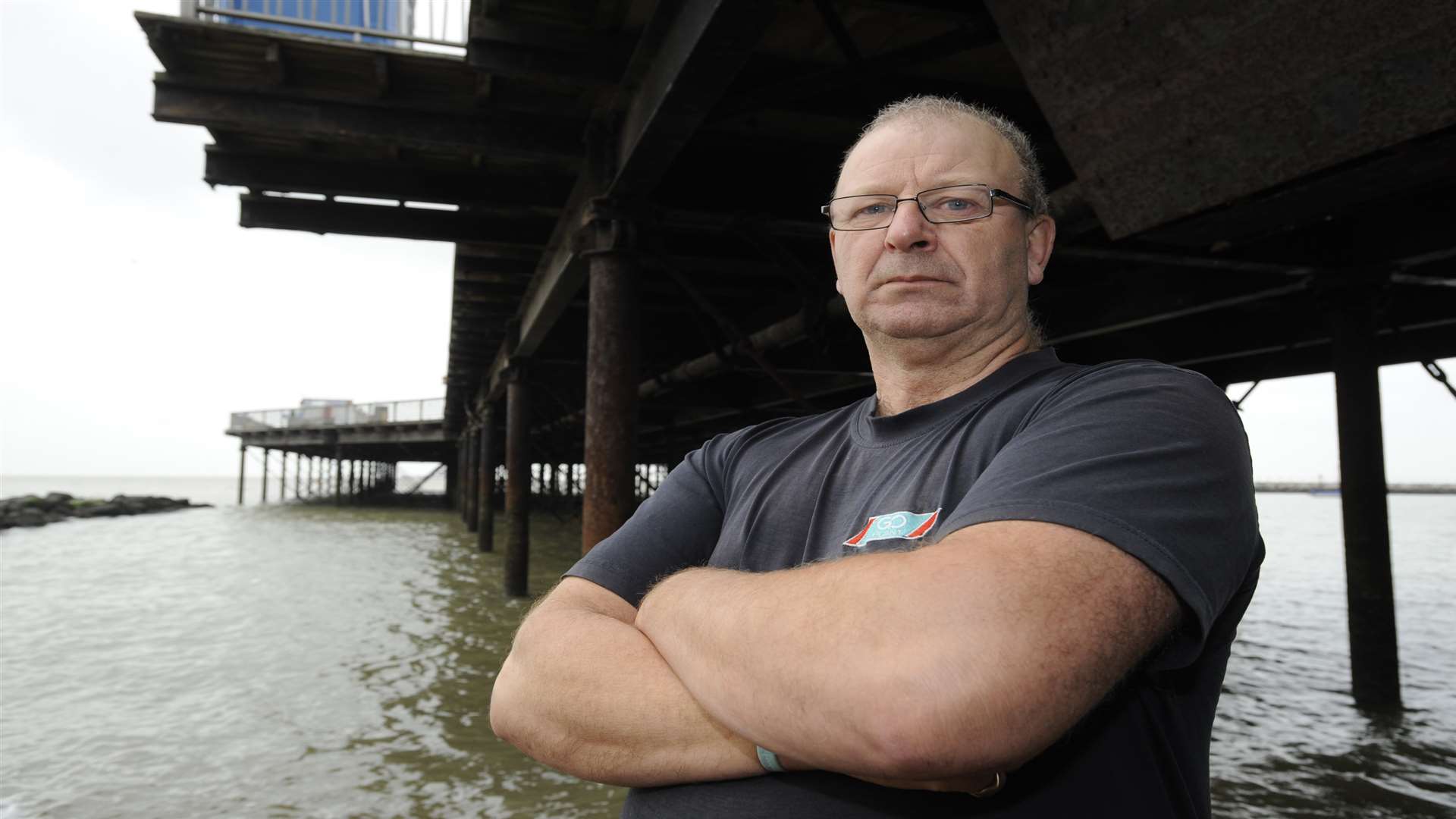 Andy Newell thinks the pier marina would act as a sea defence