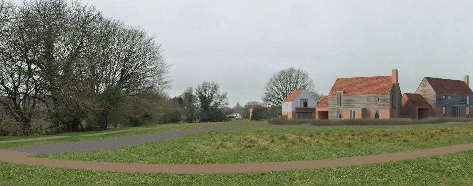 Another amendment from the last plan is the maintenance of views of St Mildred's as seen here from the south of the site