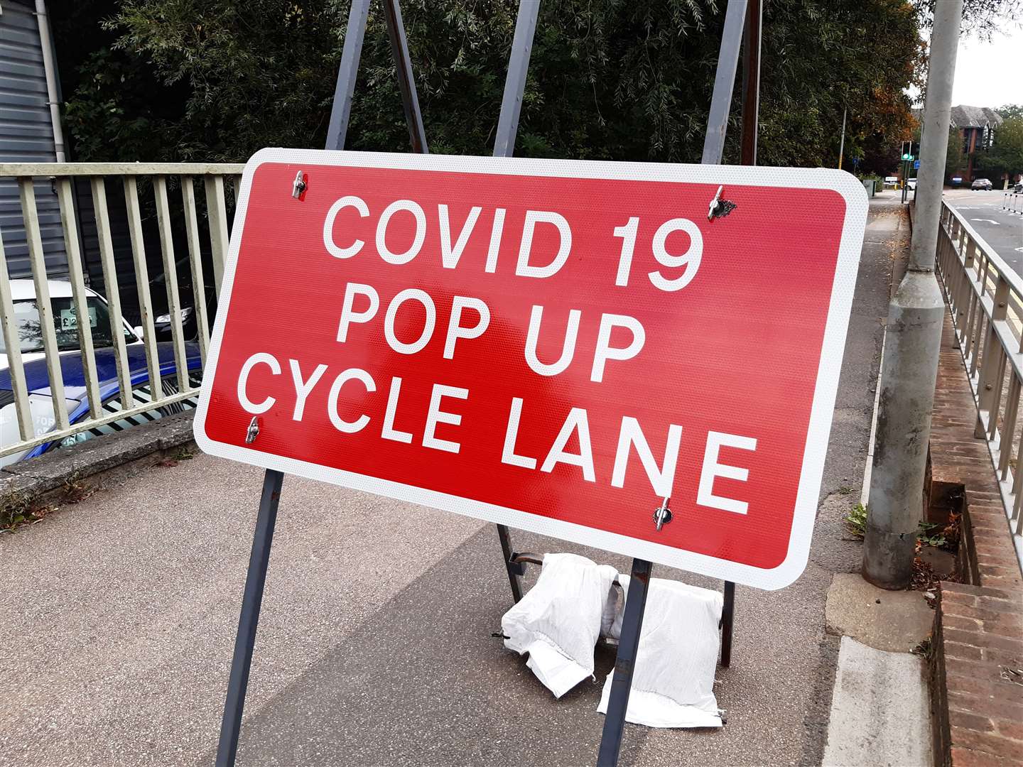 The Covid-19 pop-up cycle lanes proved controversial (42347707)