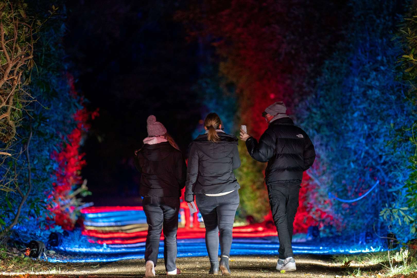 There are fairground attractions as well as the light show on offer (Joe Giddens/PA)