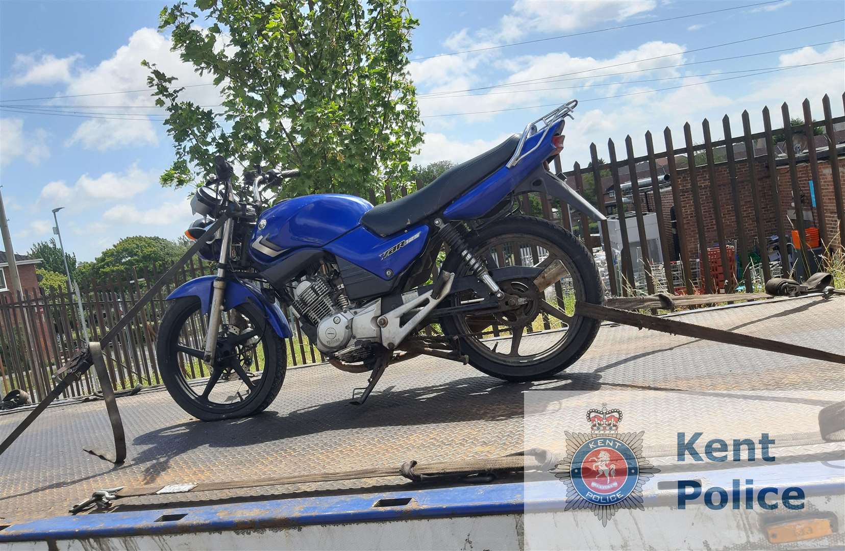 The recovered bike, believed to be reported stolen from a car park in Middle Street, last November Picture: Kent Police