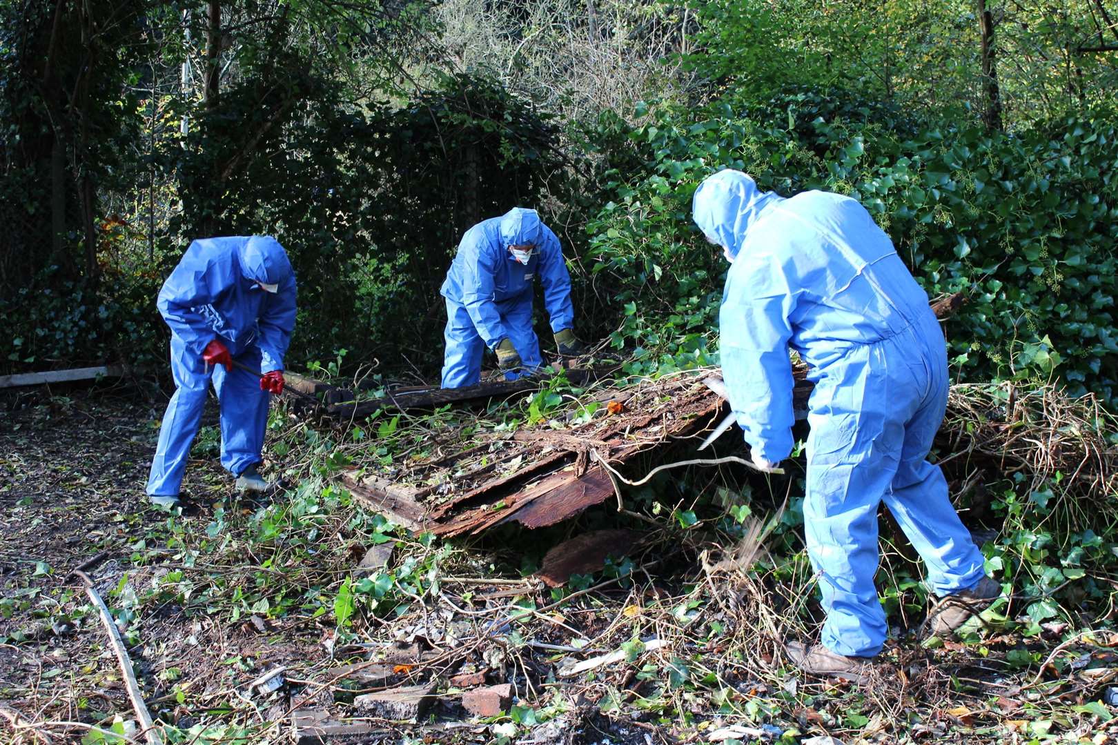 Today, when asbestos is discovered, it has to be removed wearing full body PPE