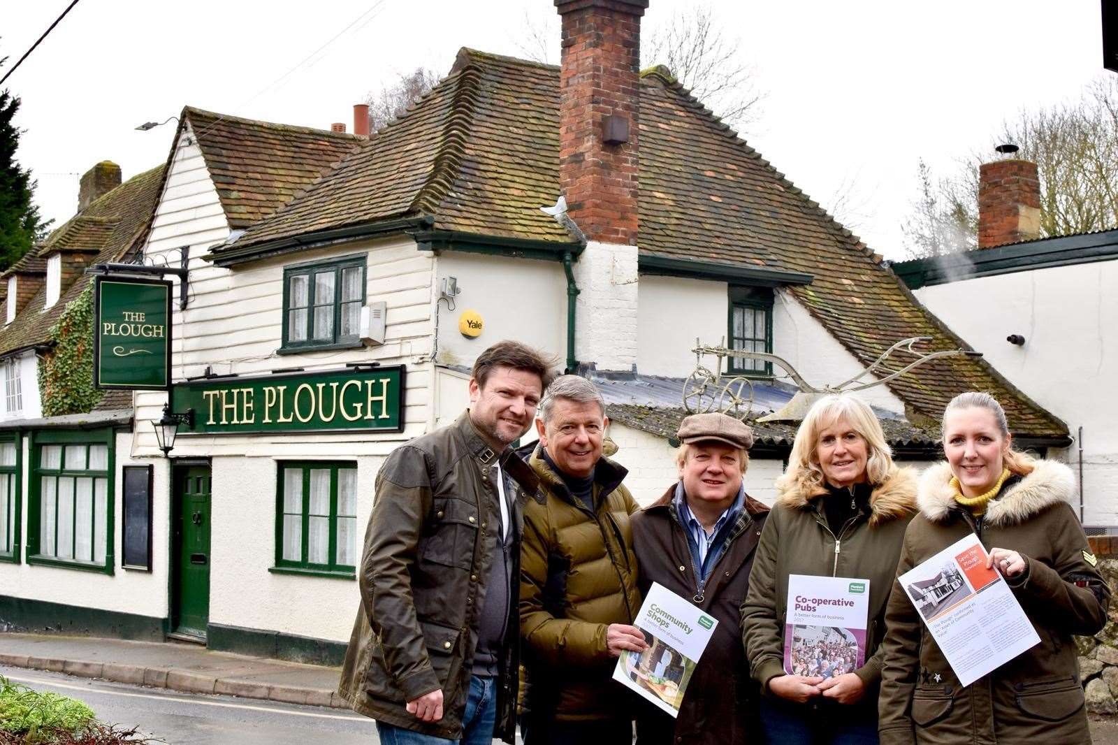 Ian Mills, second from left, with other directors of the community company: Oliver Shaw, Jeremy Comber, Alison Prountzos and Laura Piggott