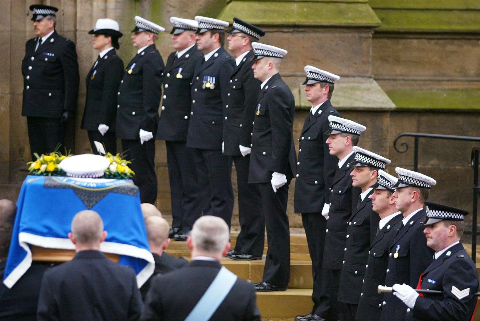 The funeral of Pc Ian Broadhurst (Phil Noble/PA)