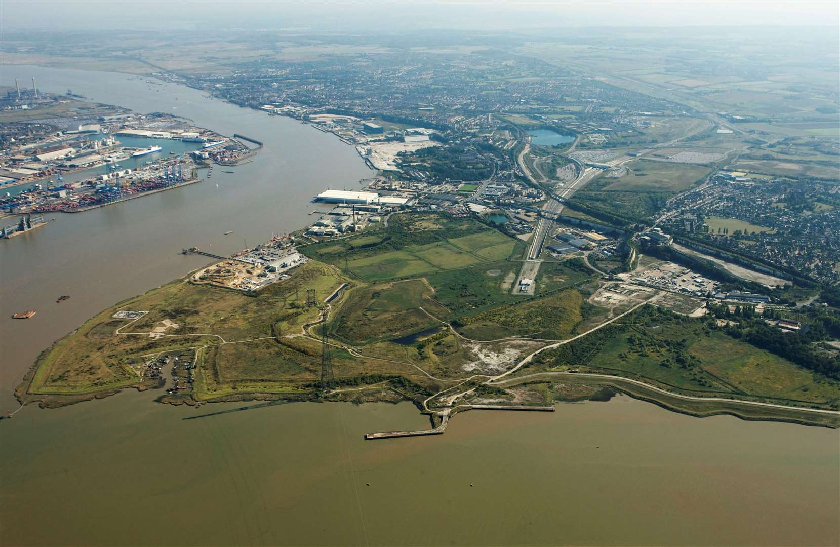 The London Resort was set to be built on the Swanscombe Peninsula. Picture: EDF Energy