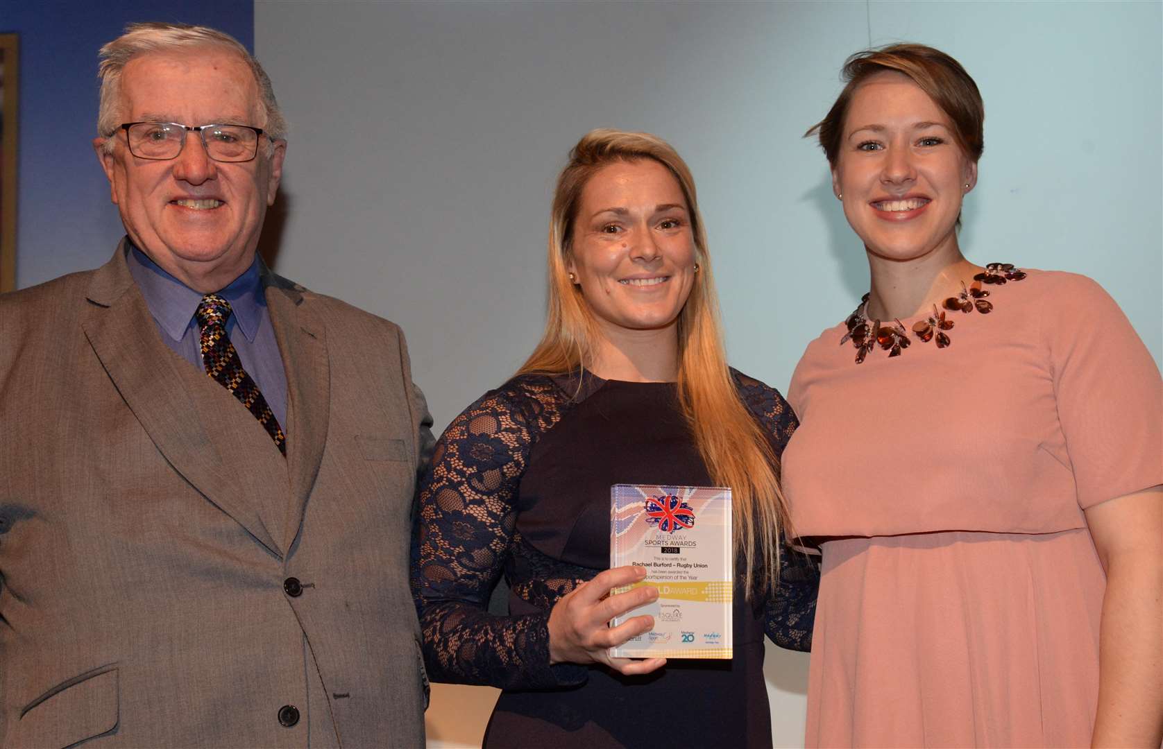 Rachael Burford collects her Sportsperson of the year award at the Medway Sports Awards. Picture: Chris Davey