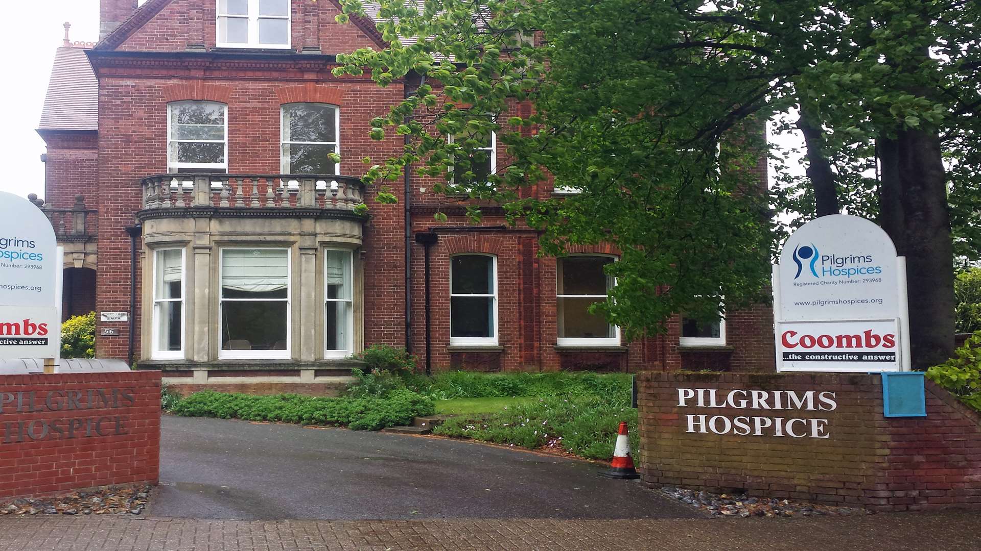 The current Pilgrims Hospice site in London Road, Canterbury