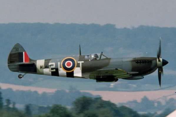 A Spitfire at a past air display in Kent. Library picture