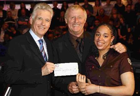 Shenica Williamson raised £32,000 for The Prince's Trust when she appeared with Nicholas Owen (far left) on Who Wants To Be A Millionaire, hosted by Chris Tarrant (centre).